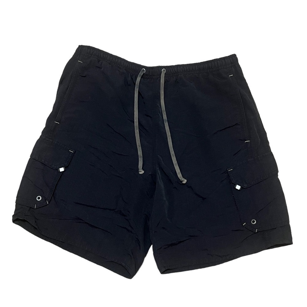 Columbia men’s black nylon swim trunks